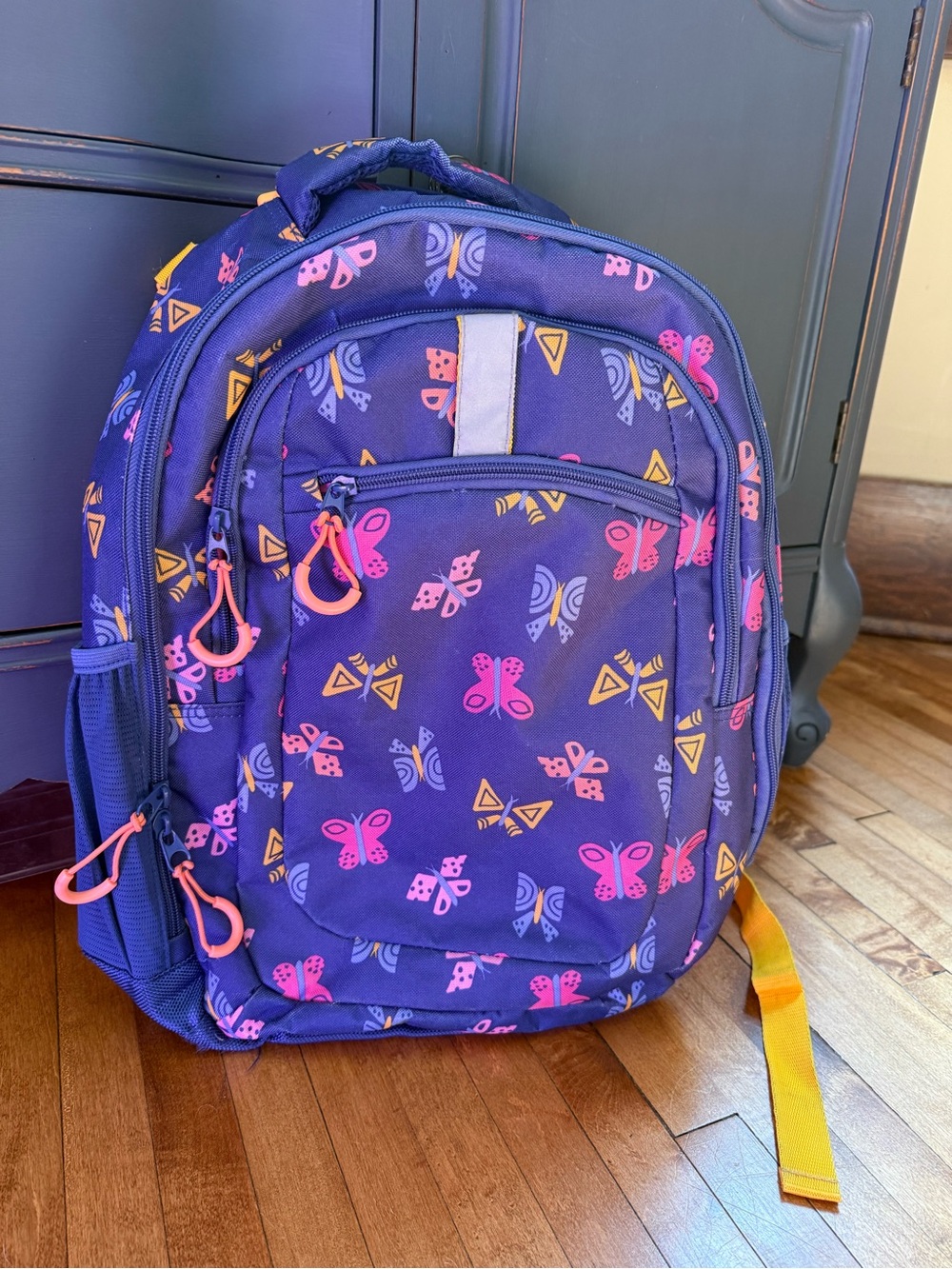 Target Purple Kids Backpack with Pink & Yellow Butterfly Print
